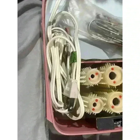 Pink Vintage Rayette Cinderella Electric Hair Roller Kit 1960\'s -Tested - Works main image 8